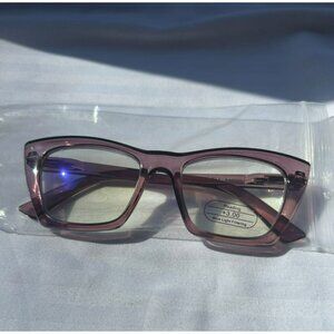 Stylish Cat-Eye Reading Glasses – +3.00 Magnification with Blue Light Filtering